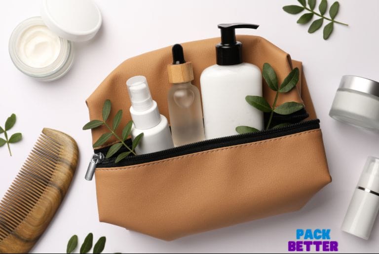 bag with toiletries